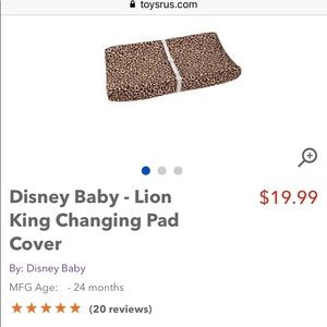 2 Minky Lion King changing cover (or basinette)